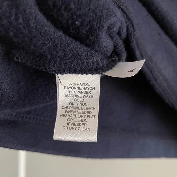 Lou & Grey Cowl Neck Sweatshirt in Navy - Picture 6 of 8